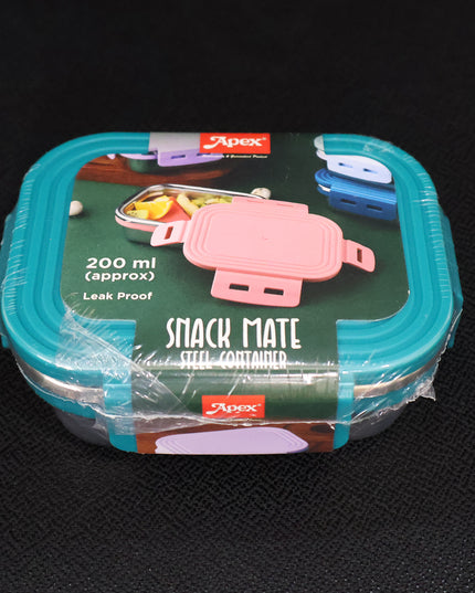 Apex Stainless Steel Mini Stack Plate Food Container (Approx 200 Ml)