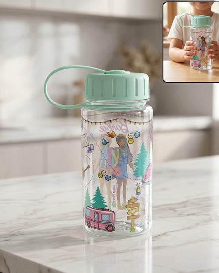 Kids Printed Water Bottle 400 Ml Approx (1 Pc)