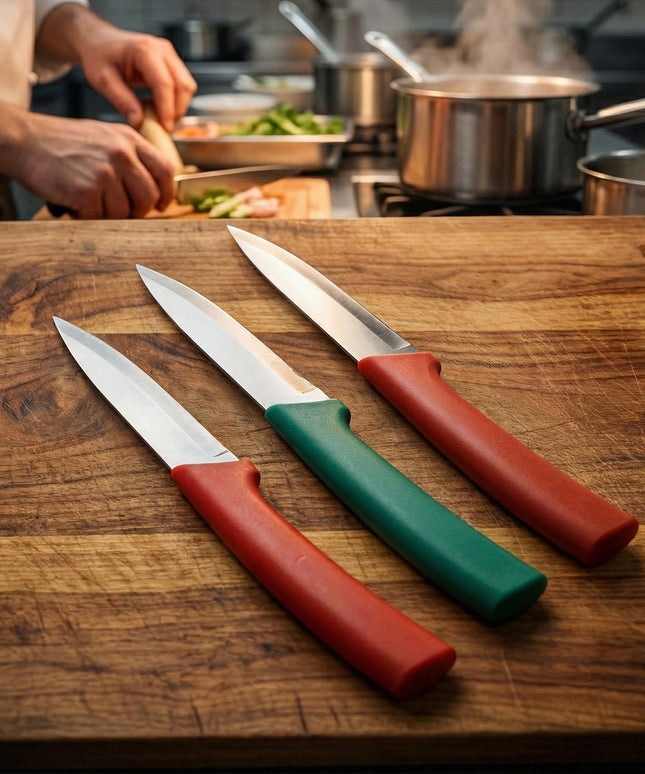 Multipurpose Kitchen Fruit  Vegetable Cutting Knife Set (Pack Of 3)