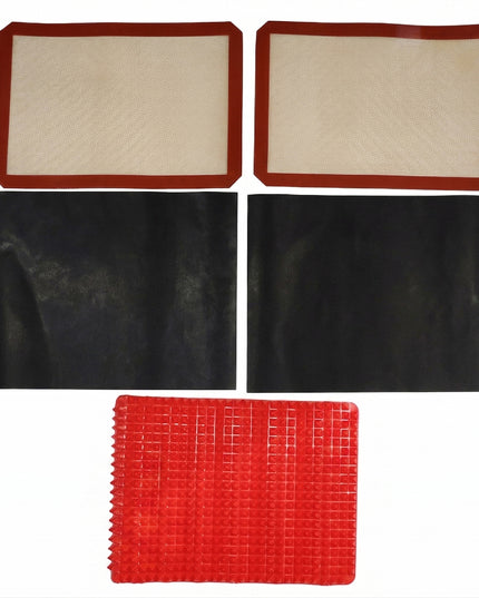 Multipurpose Non-stick Silicone Baking Mat Set (5 Pc)