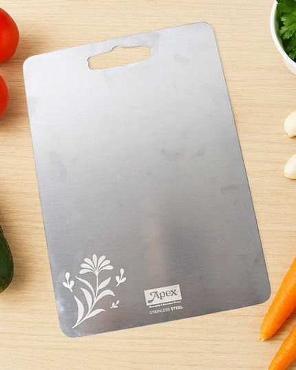 Apex Large Stainless Steel Multipurpose Chopping  Cutting Board (260x360mm  1 Pc)