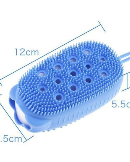 1448 Silicone Bubble Bath Spa Super Soft Body Scrubbing Brush