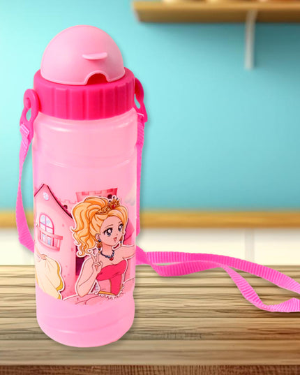 Cartoon Printed Water Bottle 550ml (1 Pc)