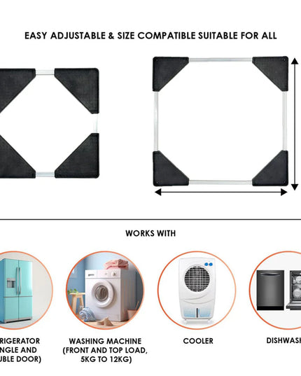 Adjustable Washing Machine  Refrigerator Stand (6767 Cm 1 Pc)