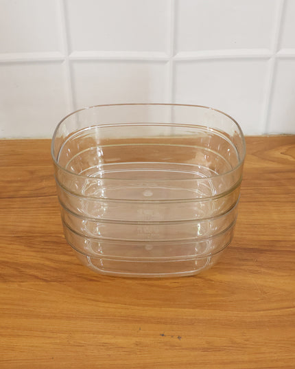 Transparent Multipurpose Serving Bowl Set (4 Pc Set)