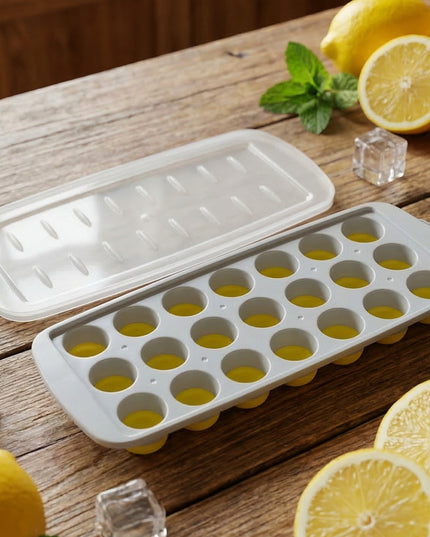 Round Ball Ice Cube Tray With Lid 21 Grid Ice Mold Tray (1 Pc)