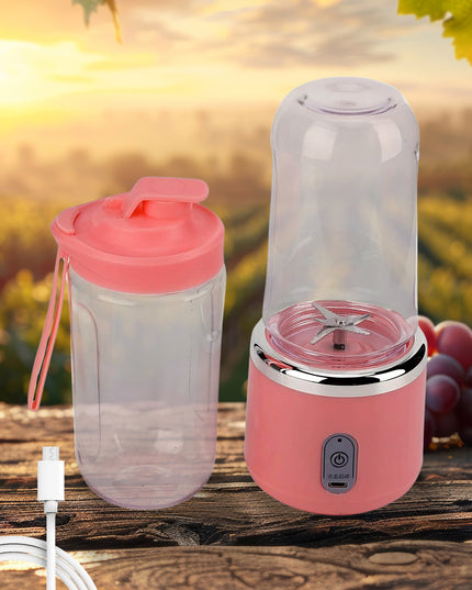Portable Small Juicer Blender With Water Bottle  Cup (2 Pc Set)