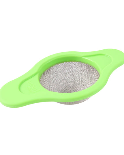 Stainless Steel Mesh Strainer With Dual Handle Plastic Frame (1 Pc)