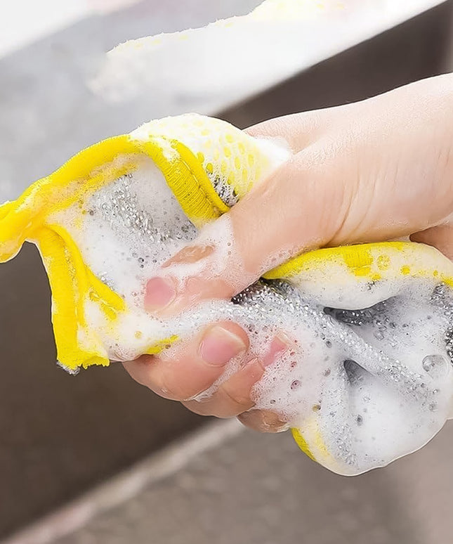 Double Side Dishwashing Sponge Dish Washing Brush (1 Pc)