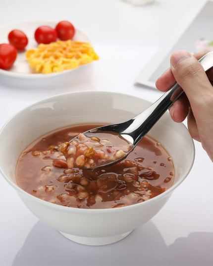 Apex Premium Stainless Steel Soup Spoon Set  6 Pieces