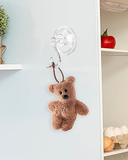 Plastic Suction Cup Hooks (4 Pcs Set)