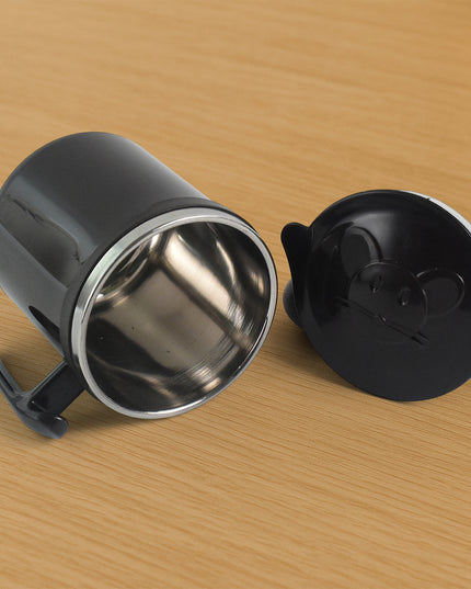 1 Pc Apex Cat Mug  250 Ml Stainless Steel Insulated Inner With Cute Cat Print