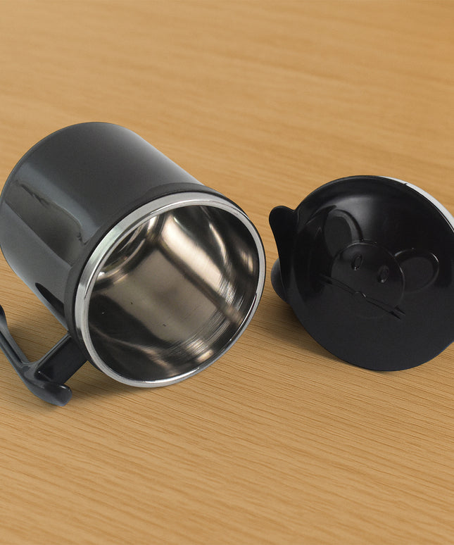 1 Pc Apex Cat Mug  250 Ml Stainless Steel Insulated Inner With Cute Cat Print