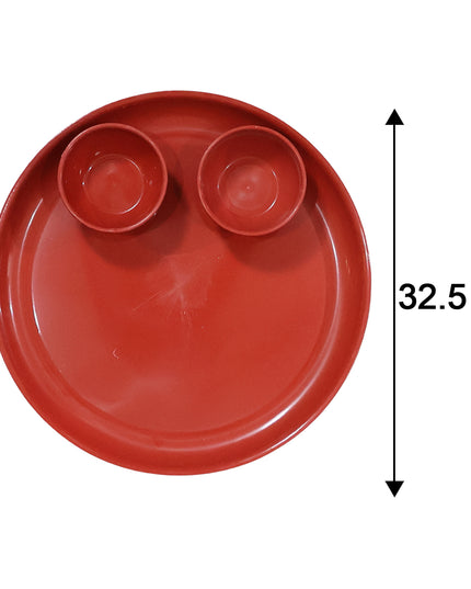 Multipurpose Serving Plate And Bowl Set 3 Plate 6 Bowl (Mix Color)