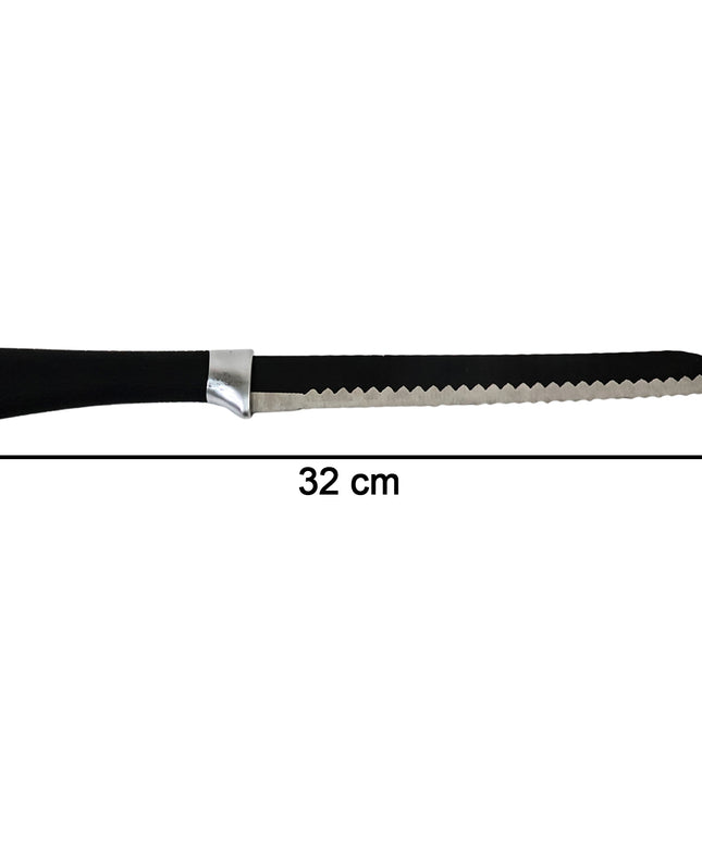 Premium 32 Cm Serrated Bread Knife With Ergonomic Handle