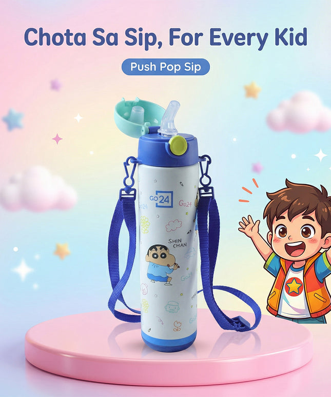 Pexpo Kids School Stainless Steel Water Bottle 500 Ml Approx (1 Pc)