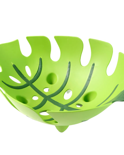 Leaf-shaped Plastic Fruit Basket (1 Pc)