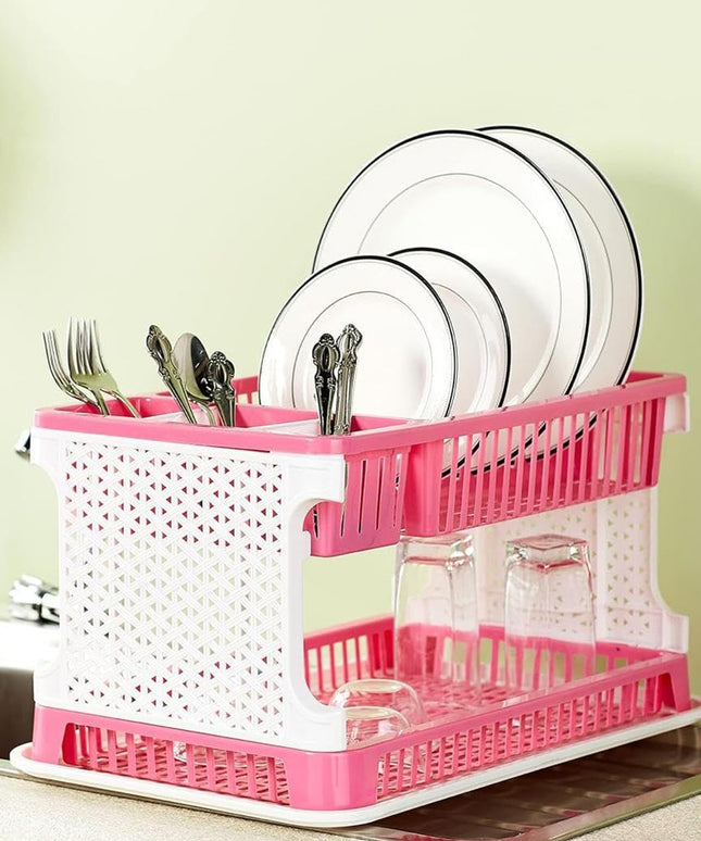 Plastic Kitchen Organizer Rack With Water Storing Tray