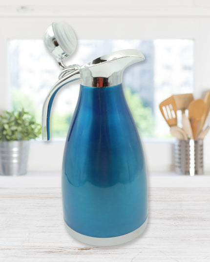 Vacuum Insulated Kettle Jug Vacuum Insulated Thermo Kettle Jug Insulated Vacuum Flask Vacuum Kettle Jug Stainless Steel For Milk Tea Beverage Home Office Travel Coffee ( 2 Ltr) (1pc)