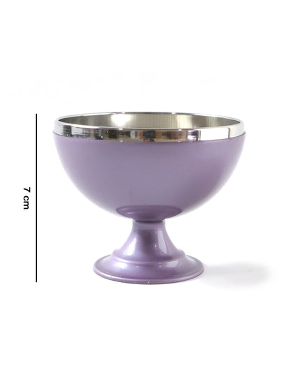 6 Pc Stainless Steel Dessert Bowl Cup Set With Stand