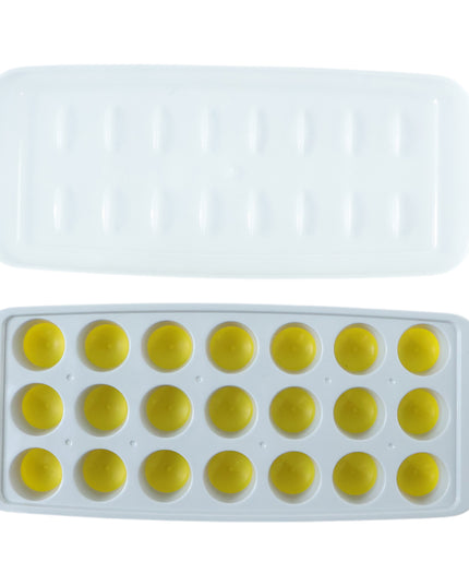 Round Ball Ice Cube Tray With Lid 21 Grid Ice Mold Tray (1 Pc)