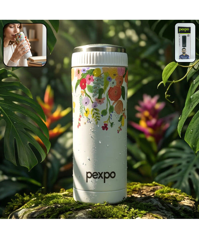 Pexpo Crypto Art Hot  Cold Vacuum Insulated Stainless Steel Water Bottle 500 Ml