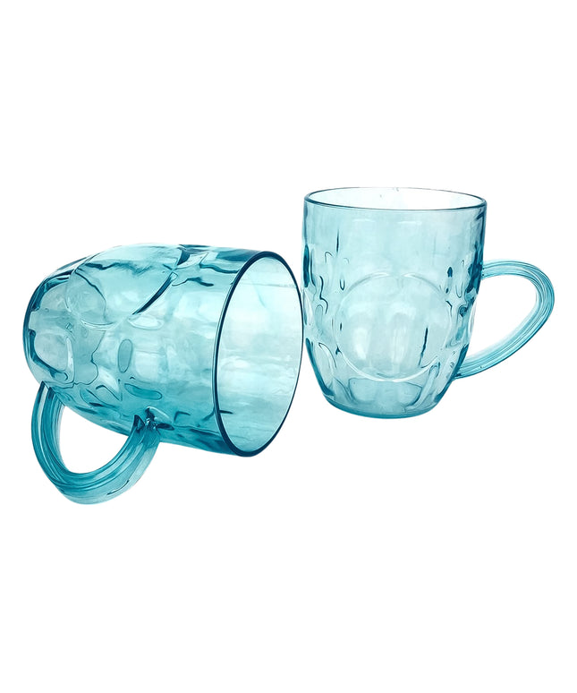 Apex Shake Mug Set  2 Pieces Durable Plastic Mugs (350ml) Approx