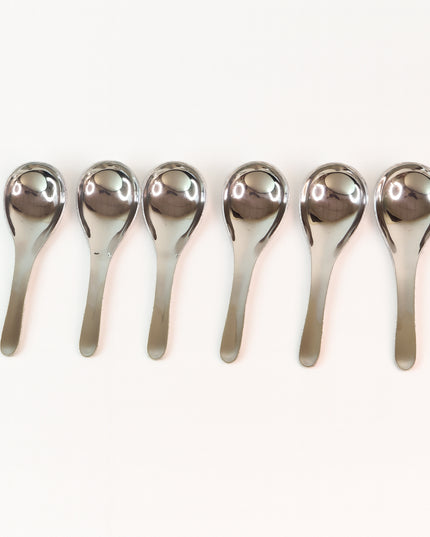 Apex Premium Stainless Steel Soup Spoon Set  6 Pieces