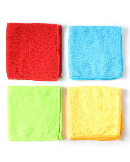 Microfiber Cleaning Cloths 4 Pc Set Multipurpose Cleaning Towel Napkin