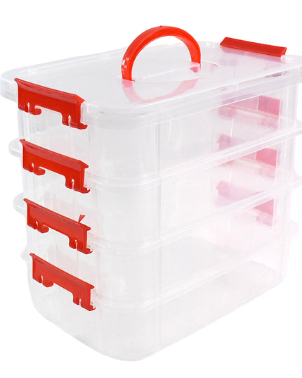 4-layer Transparent Multipurpose Plastic Storage Box