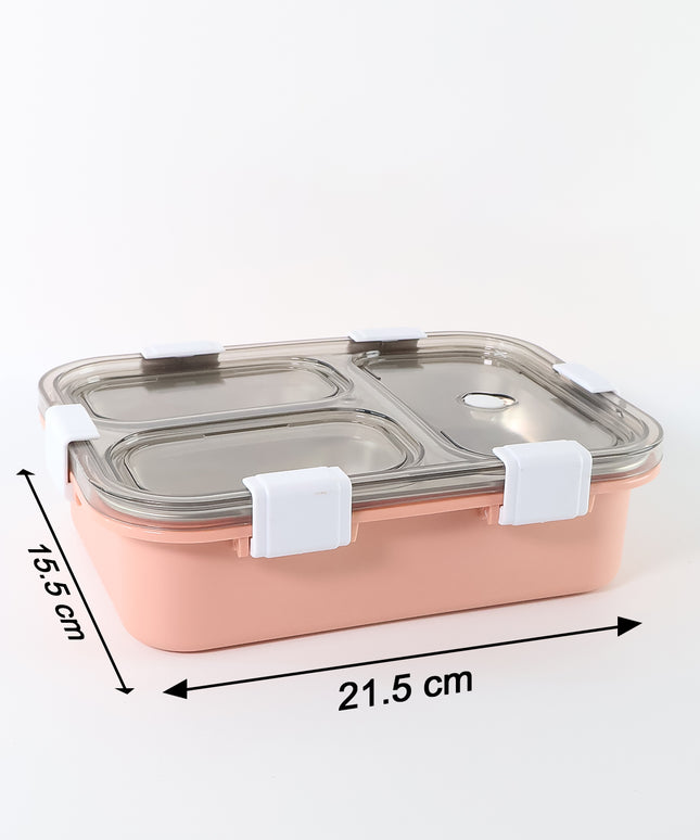 3-compartment Lunch Box - (1 Pc)