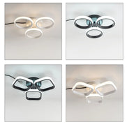 Modern LED Chandelier Lights for Living Room Bedroom Corridor Indoor Rings Lighting Ceiling Mount Luminaire Lustre Chandeliers