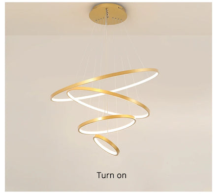 Modern led dining room chandeliers simple ring chandelier living  bedroom Lights home indoor lighting decorative Pendant Lamps