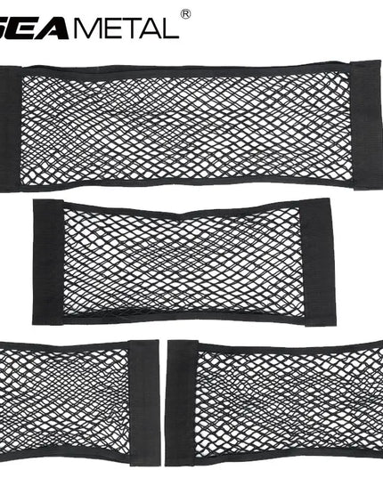 Car Trunk Storage Bag Nylon Mesh Nets Auto Back Rear Trunk Organizer Elastic String Luggage Net Holder Pocket Vehicle supplies