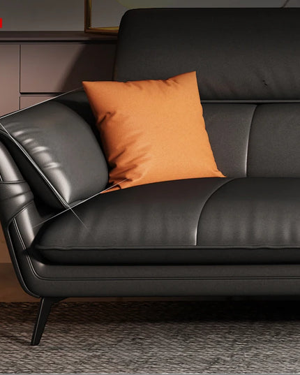 Modern Minimalist Living Room Leather Sofa for Living Room set Combination