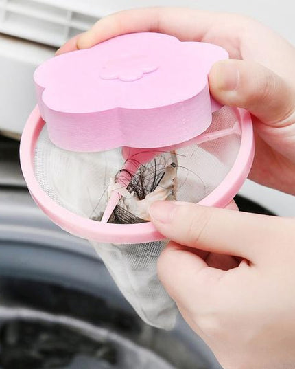 1446 Washing Machine Floating Filter Lint Mesh Bag Net Pouch Hairlint Catcher
