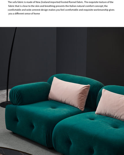 Modern fabric sofa simple modern Large and small apartment type brushed velvet down living room minimalist  furniture