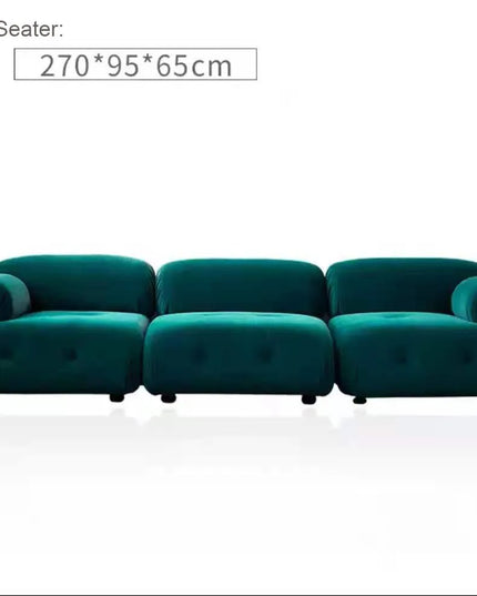 Modern fabric sofa simple modern Large and small apartment type brushed velvet down living room minimalist  furniture