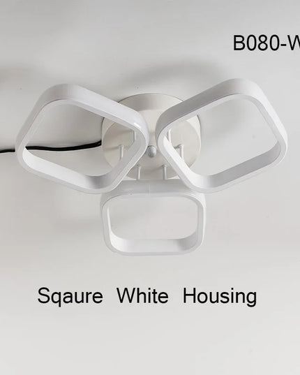 Modern LED Chandelier Lights for Living Room Bedroom Corridor Indoor Rings Lighting Ceiling Mount Luminaire Lustre Chandeliers