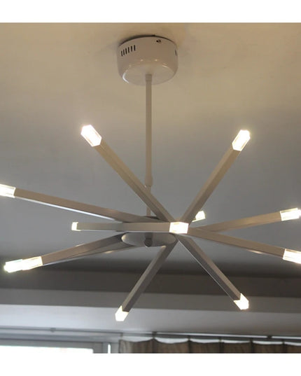 Modern silver chandelier lighting LED designer metal chandelier for living room dining room Branch Loft Decoration lounge lights