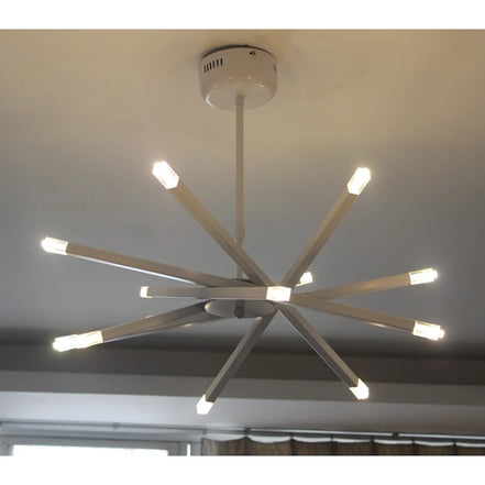 Modern silver chandelier lighting LED designer metal chandelier for living room dining room Branch Loft Decoration lounge lights