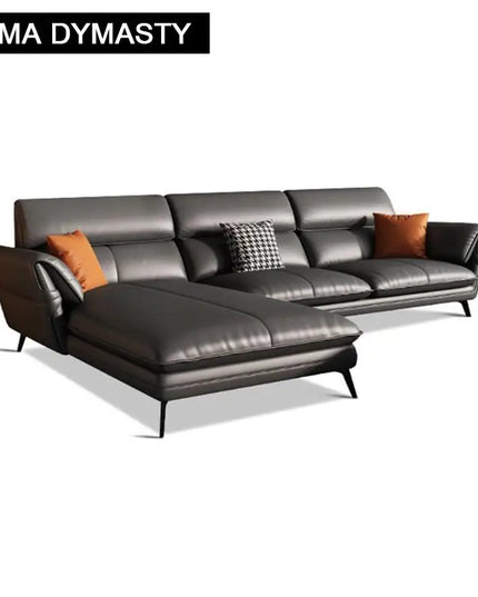 Modern Minimalist Living Room Leather Sofa for Living Room set Combination
