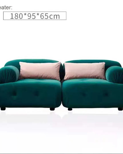 Modern fabric sofa simple modern Large and small apartment type brushed velvet down living room minimalist  furniture