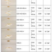 Modern led dining room chandeliers simple ring chandelier living  bedroom Lights home indoor lighting decorative Pendant Lamps