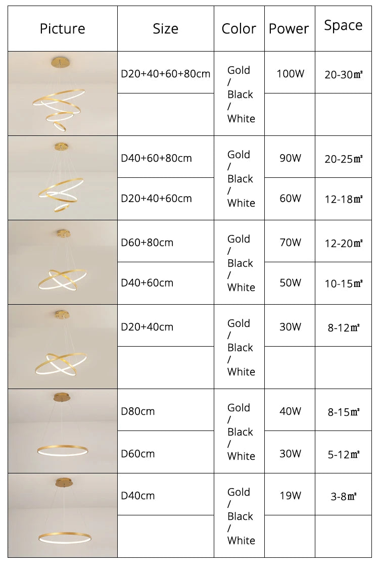 Modern led dining room chandeliers simple ring chandelier living  bedroom Lights home indoor lighting decorative Pendant Lamps