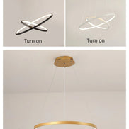 Modern led dining room chandeliers simple ring chandelier living  bedroom Lights home indoor lighting decorative Pendant Lamps