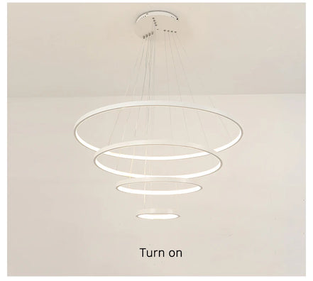 Modern led dining room chandeliers simple ring chandelier living  bedroom Lights home indoor lighting decorative Pendant Lamps