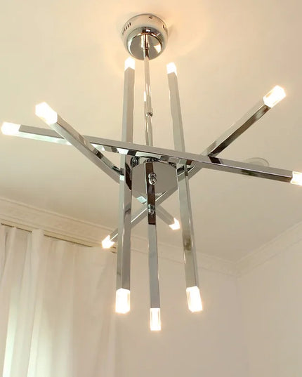 Modern silver chandelier lighting LED designer metal chandelier for living room dining room Branch Loft Decoration lounge lights