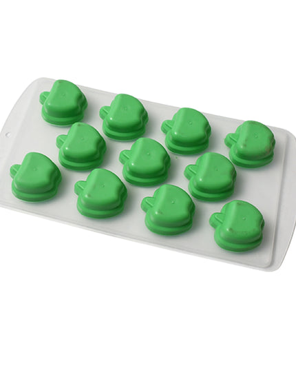 Silicone Mold Ice Cube Tray Creative Sweet Multi Type Ice Tray Buckets Ice Cube Trays Multi Fruit Shape Ice Tray (1 Pc)