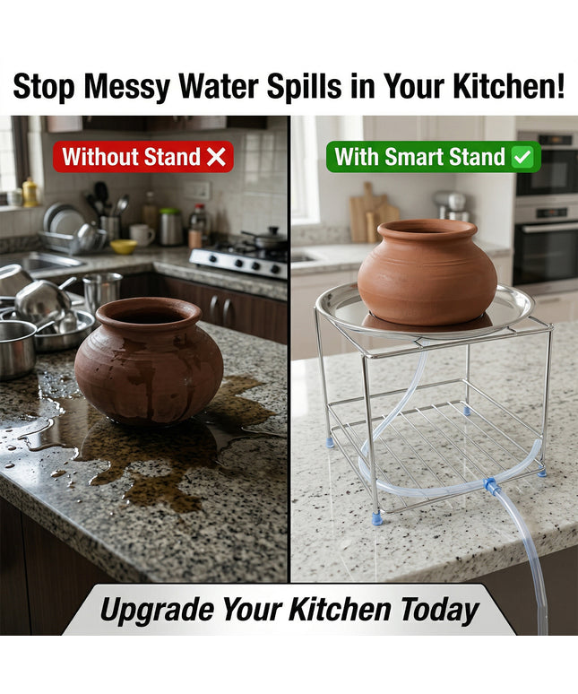 Heavy Duty Stainless Steel Multipurpose Utensils Stand 1 Pc